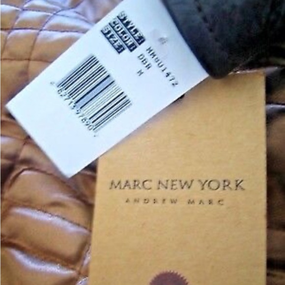 Andrew Marc brown leather jacket barely worn - Picture 4 of 4